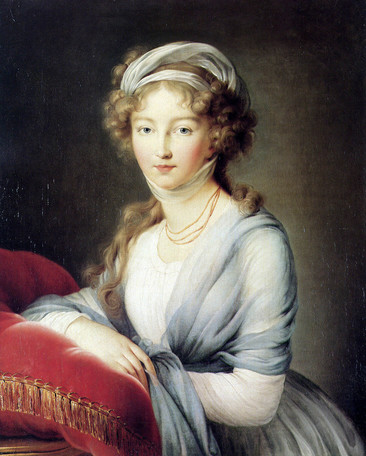 Portrait of Empress Elisabeth Alexeievna of Russia, 1795 - 伊莉莎白·維傑·勒布倫