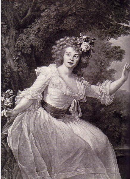Portrait of French actress Louise Rosalie Dugazon, 1787 - Элизабет Луиза Виже-Лебрен