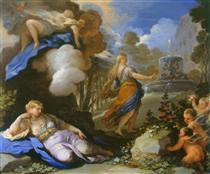 Psyche Transported and Discovering Cupid's Palace - Luca Giordano