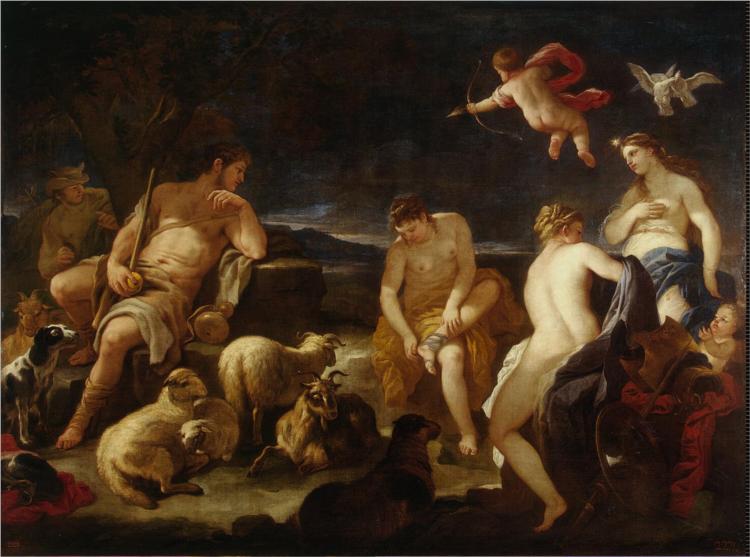 The Judgment of Paris, 1683 - Лука Джордано