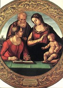 Holy Family with St. Catherine - 盧卡·西諾萊利