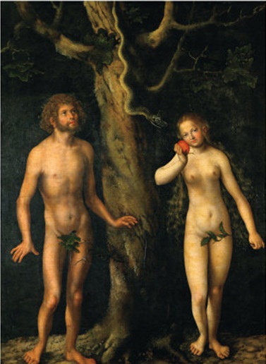 Адам и Ева, 1508 - 1512 - Лукас Кранах Старший