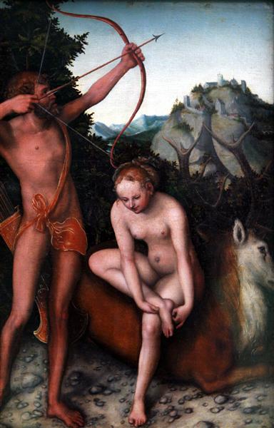 Аполлон и Диана, c.1530 - Лукас Кранах Старший