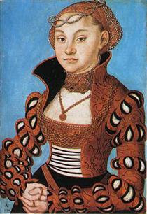 Portrait d'une noble dame saxonne - Lucas Cranach l'Ancien