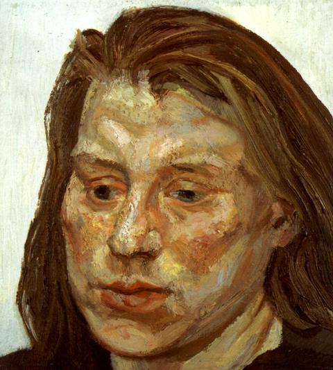 Portrait of Ib, 1990 - 盧西安‧佛洛伊德