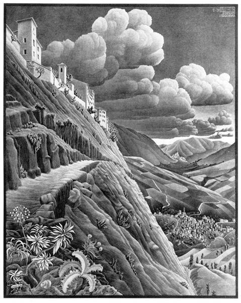 Castrovalva, 1930 - Maurits Cornelis Escher