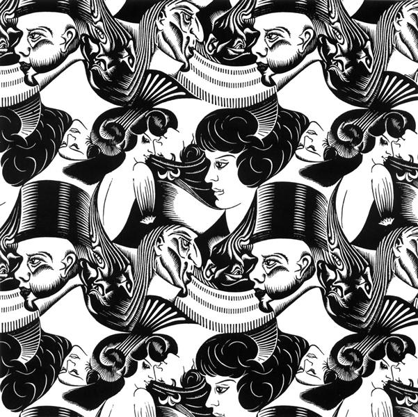 Eight Heads, 1922 - Maurits Cornelis Escher