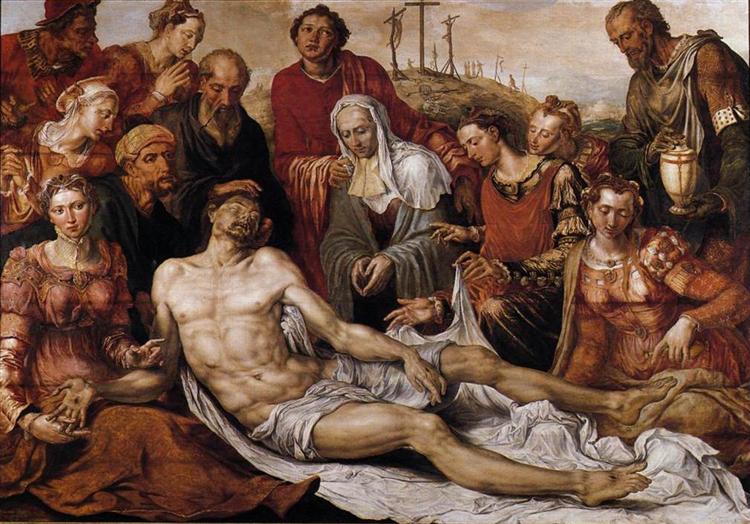 Lamentation on the Dead Christ, 1566 - Maerten van Heemskerck
