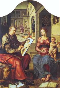 St. Luke Painting the Virgin - Maerten van Heemskerck