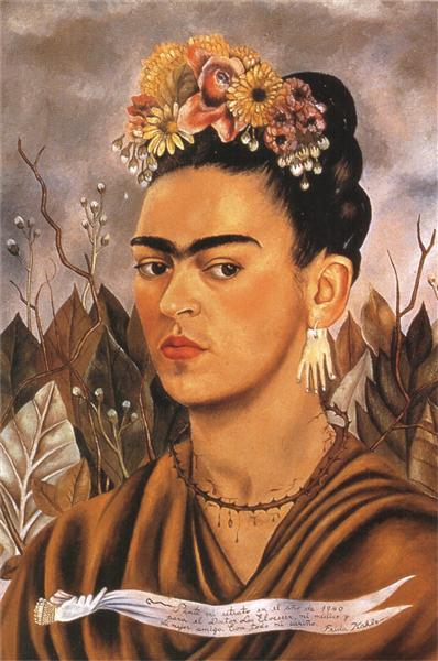 Self Portrait Dedicated to Dr Eloesser, 1940 - Frida Kahlo