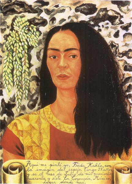 Self Portrait with Loose Hair, 1947 - Frida Kahlo