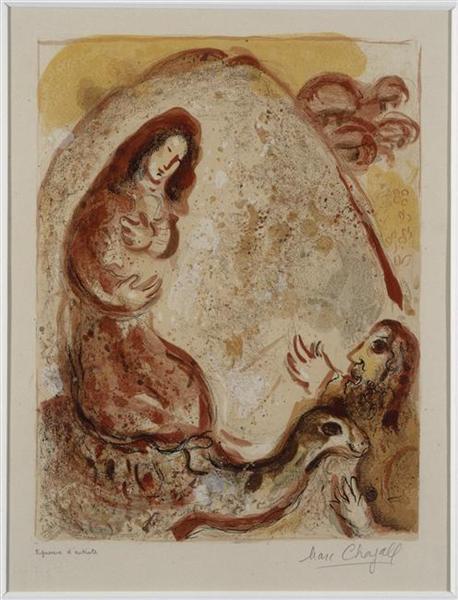 Rachel hides her father's household gods, 1960 - Marc Chagall