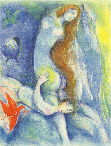 Then he spent the night with her..., 1948 - Marc Chagall