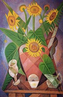 Cubist Sunflowers - Marevna (Marie Vorobieff)