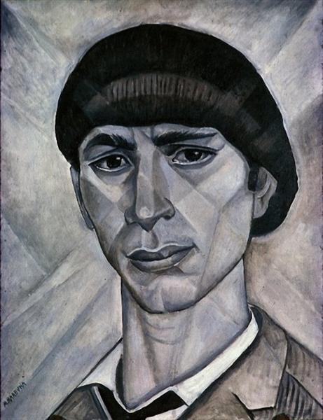 Portrait of Ossip Zadkine - Marevna (Marie Vorobieff)