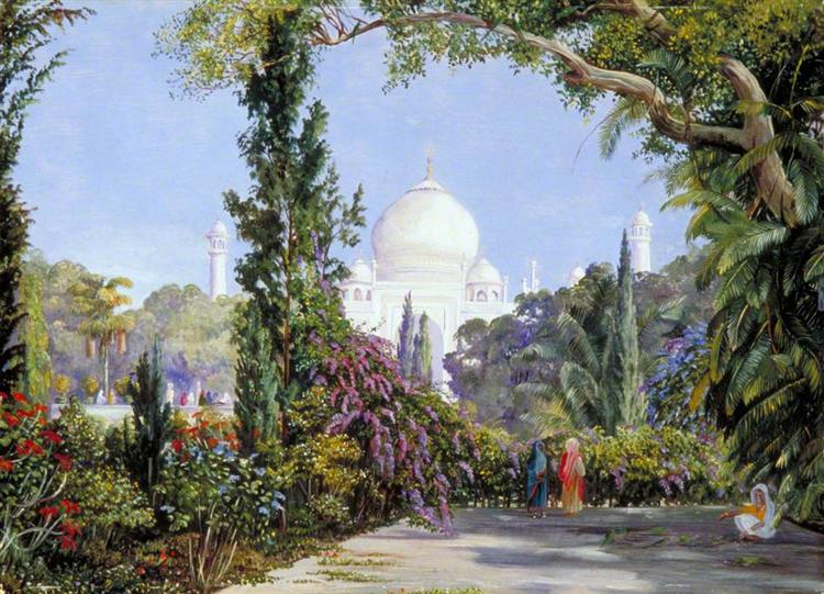 The Taj Mahal at Agra, North-West India, 1878 - Marianne North