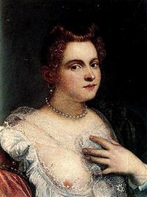 Self-portrait (or Venetian Woman; attributed) - Мариетта Робусти