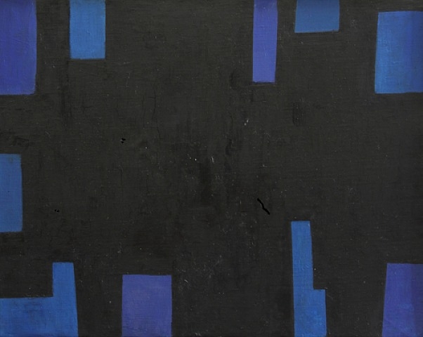 Grata nera blu cobalto oltremare Parigi, 1949 - Mario Ballocco