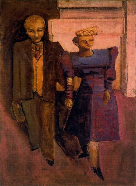 Untitled (Standing Man and Woman), 1938 - Mark Rothko