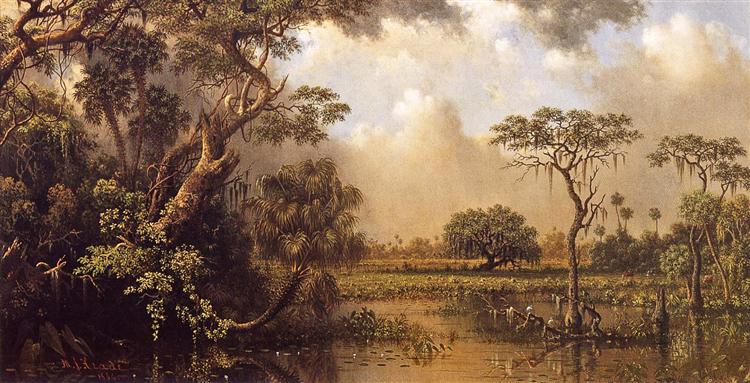 The Great Florida Marsh, 1886 - Мартин Джонсон Хед