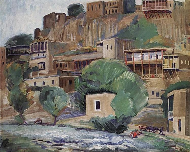 Banks of the river Zangu near Yerevan, 1930 - Martiros Sarjan