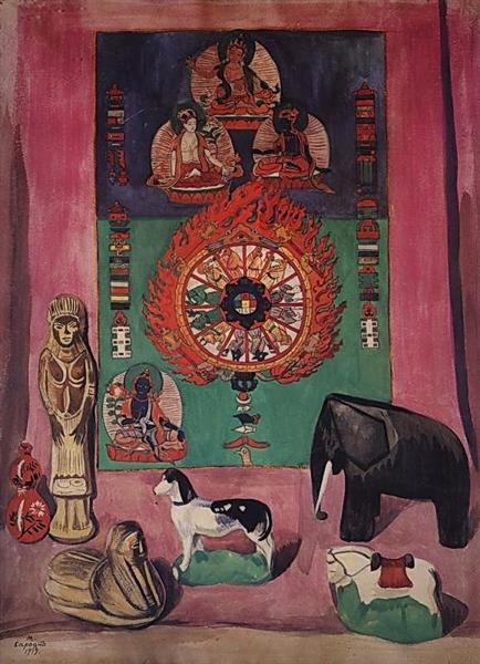 Buddhist still life, 1919 - 马尔季罗斯·萨良