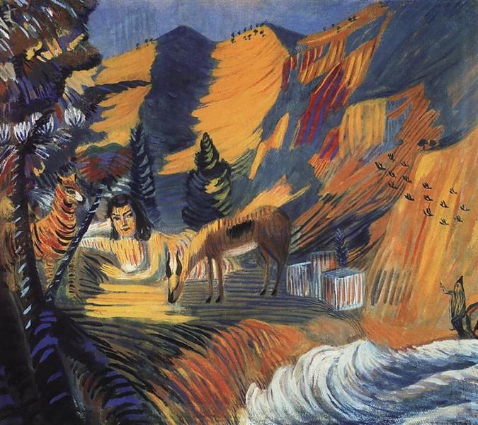 By the sea, 1908 - Martiros Sarian