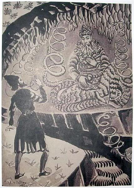 Illustration to 'Armenian folk tales', 1937 - Martiros Sarian