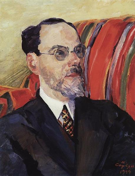 Portrait of an art critic Abram Efros, 1944 - Мартирос Сарьян