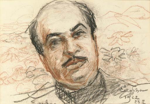 Portrait of Boris Parsadanyan, 1962 - 马尔季罗斯·萨良