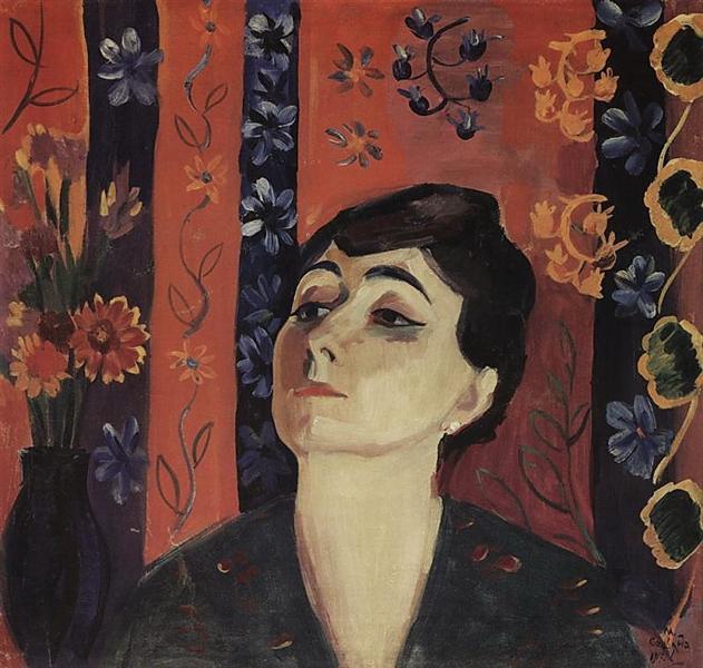 Portrait of Nina Komurdzhyan, 1917 - 马尔季罗斯·萨良