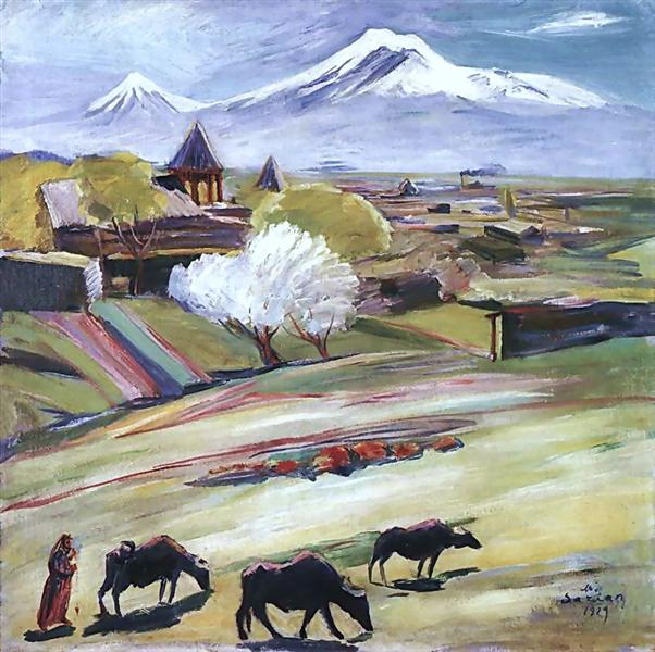 Spring day, 1929 - Martiros Sarjan
