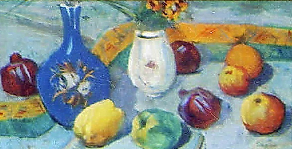 Still Life with Jug and Fruit, 1913 - 马尔季罗斯·萨良
