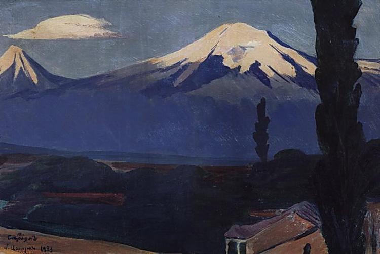 Sunrise over Ararat, 1923 - Martiros Sarian