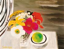 Still Life with Fruit and Flowers - Mary Fedden
