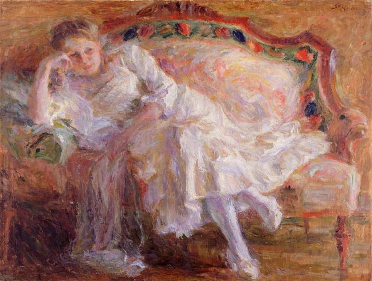 On the Couch, 1909 - Matej Sternen