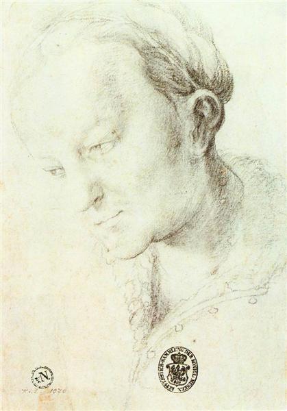 Head of a Young Woman, c.1520 - Matthias Grünewald