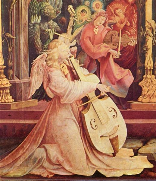 The Concert of Angels (detail from the Isenheim Altarpiece), c.1512 - c.1516 - 格呂内華德