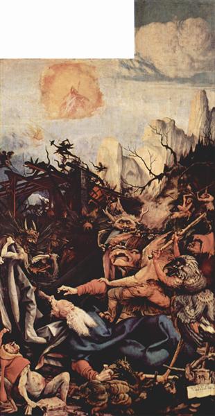 The Temptation of St. Anthony (right wing of the Isenheim Altarpiece), 1510 - 1515 - Матіас Грюневальд