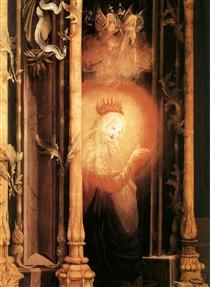The Virgin Illuminated (detail from the Concert of Angels from the Isenheim Altarpiece) - Матіас Грюневальд