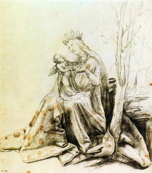 Virgin and Child, 1514 - 1519 - Матіас Грюневальд