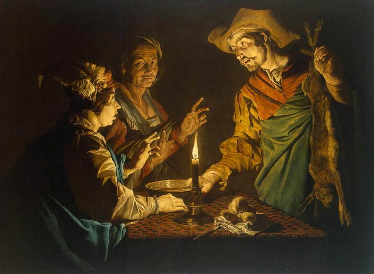 Исав и Иаков, c.1640 - c.1649 - Маттиас Стом