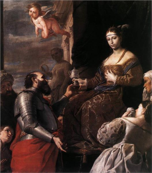 Sophonisba Receiving the Goblet, 1670 - Маттіа Преті