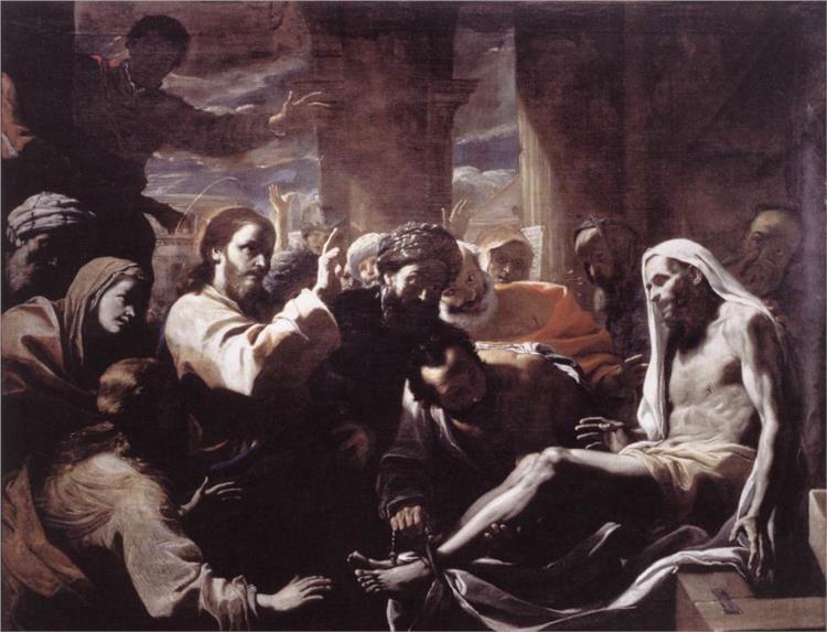 The Raising of Lazarus, 1659 - Mattia Preti