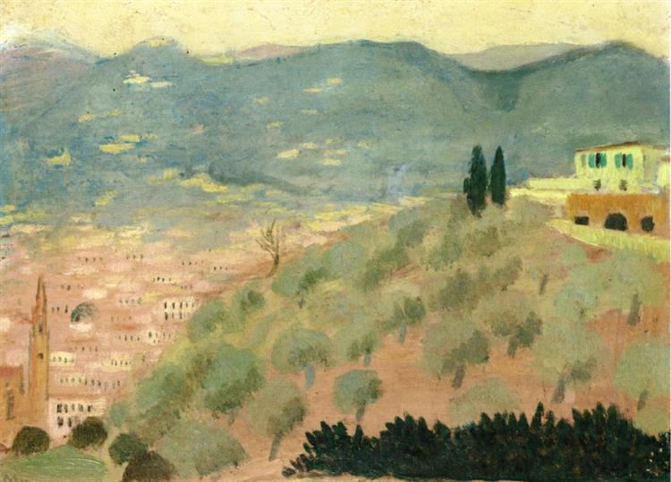 Forentice Landscape, Viale dei Colli, 1898 - Maurice Denis