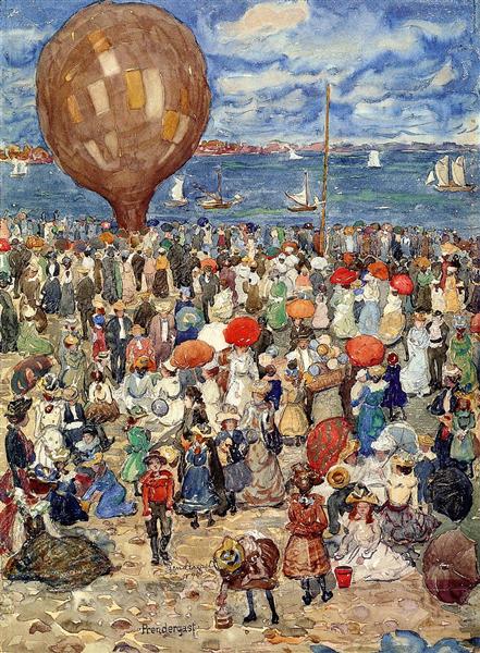 The Balloon, c.1901 - Maurice Prendergast