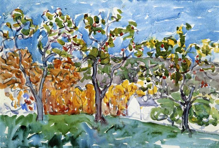 The Orchard, c.1910 - c.1913 - Морис Прендергаст