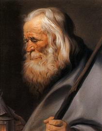Diogenes, after Peter Paul Rubens - Maurice Quentin de La Tour