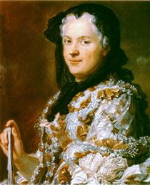 Portrait of Marie Leszczyńska, Queen of France - Моріс Кантен де Латур