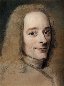 Preparation to the portrait of Voltaire - Quentin de La Tour